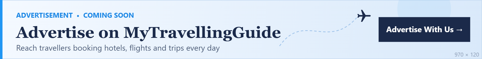 Advertise with MyTravellingGuide