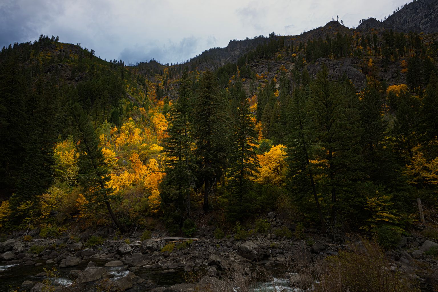 Fall colors near Leavenworth Washington